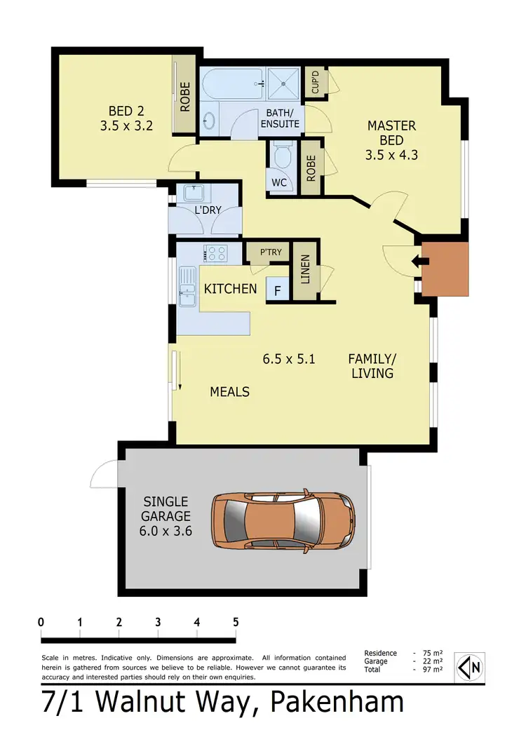 Floorplan of Homely house listing, 7/1 Walnut Way, Pakenham VIC 3810