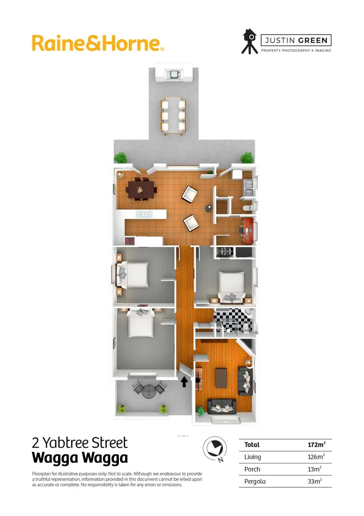 Floorplan of Homely house listing, 2 Yabtree Street, Wagga Wagga NSW 2650