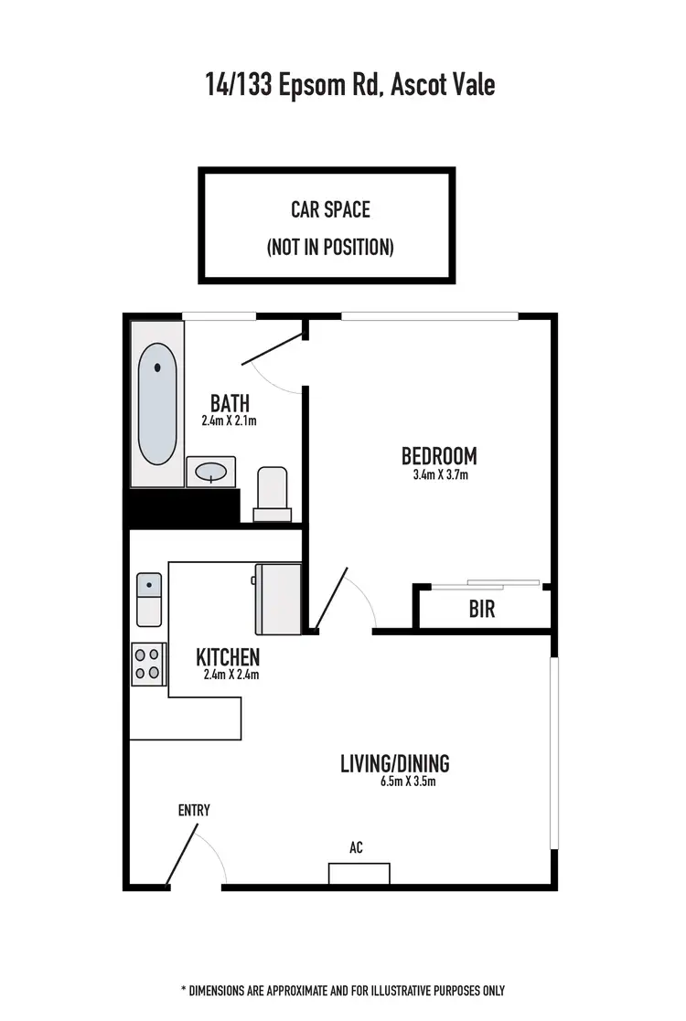 Floorplan of Homely apartment listing, 14/133 Epsom Road, Ascot Vale VIC 3032