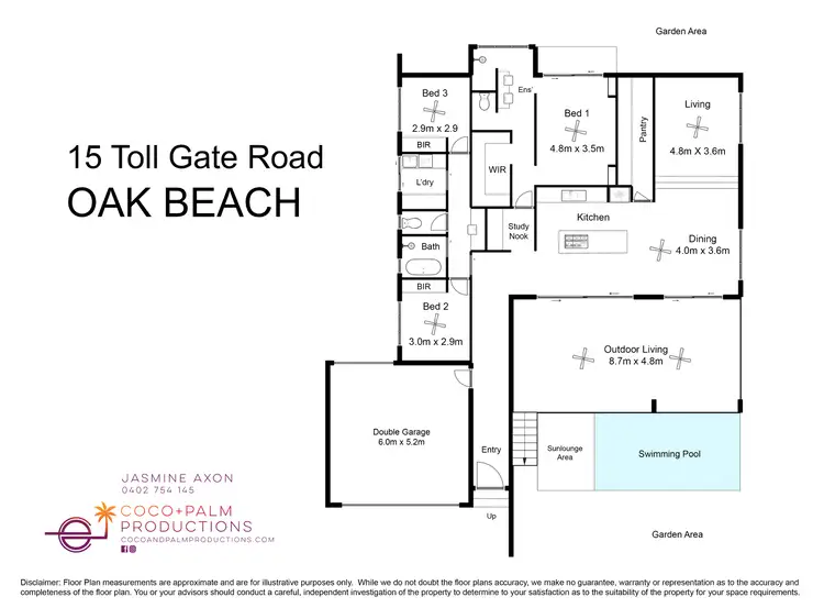 Floorplan of Homely house listing, 15 Toll Gate Road, Oak Beach QLD 4877