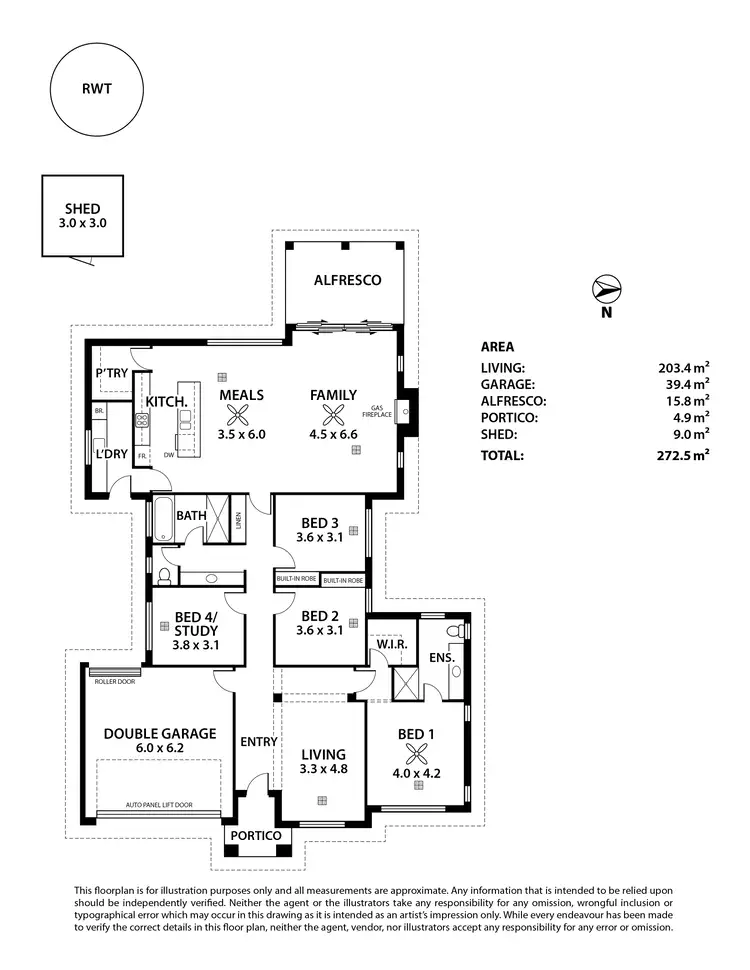 Floorplan of Homely house listing, 2 Inwood Court, Strathalbyn SA 5255