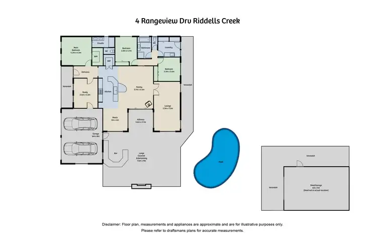 Floorplan of Homely house listing, 4 Rangeview Drive, Riddells Creek VIC 3431
