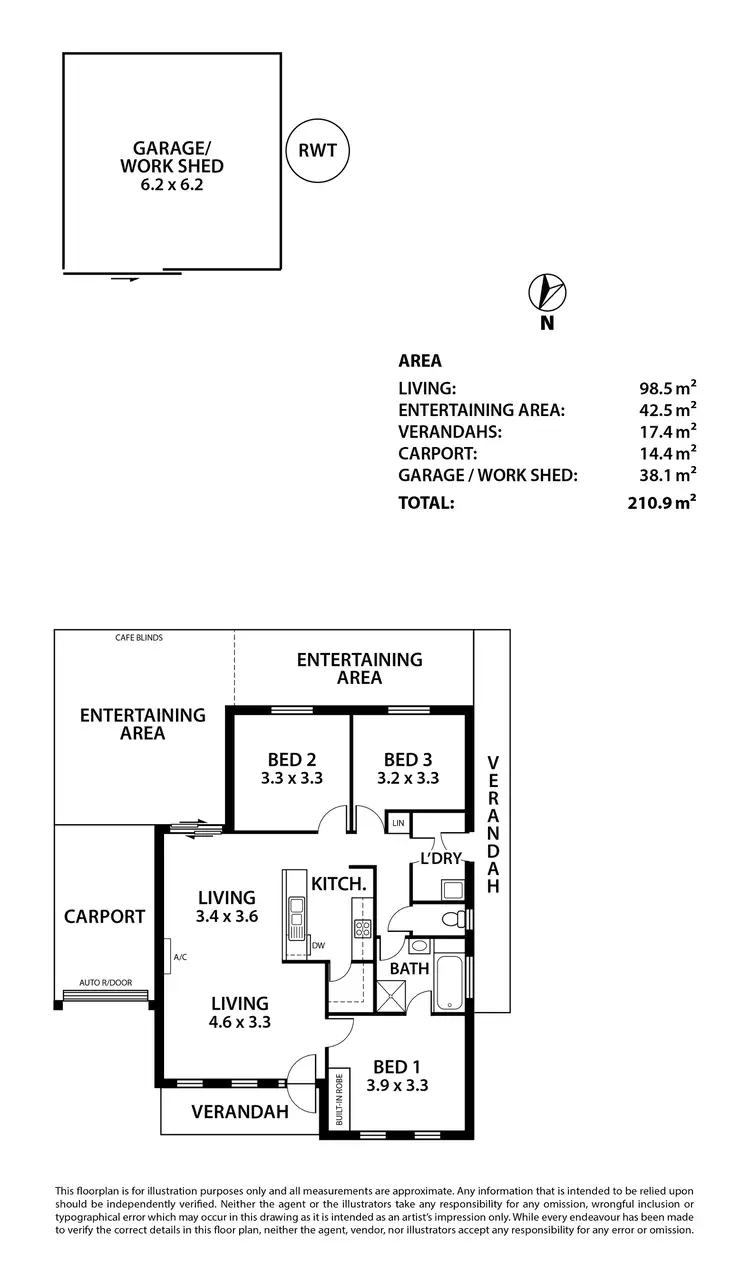 Floorplan of Homely house listing, 11 Hooper Road, Strathalbyn SA 5255