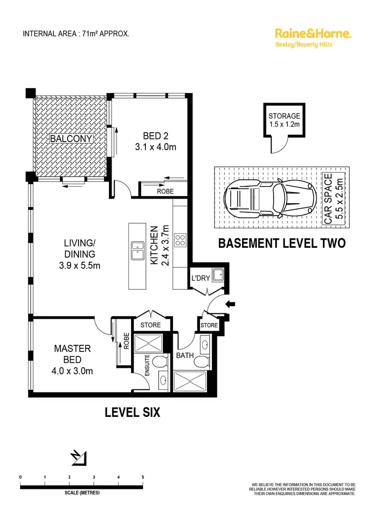 Floorplan of Homely apartment listing, B605/3 Blake Street, Kogarah NSW 2217