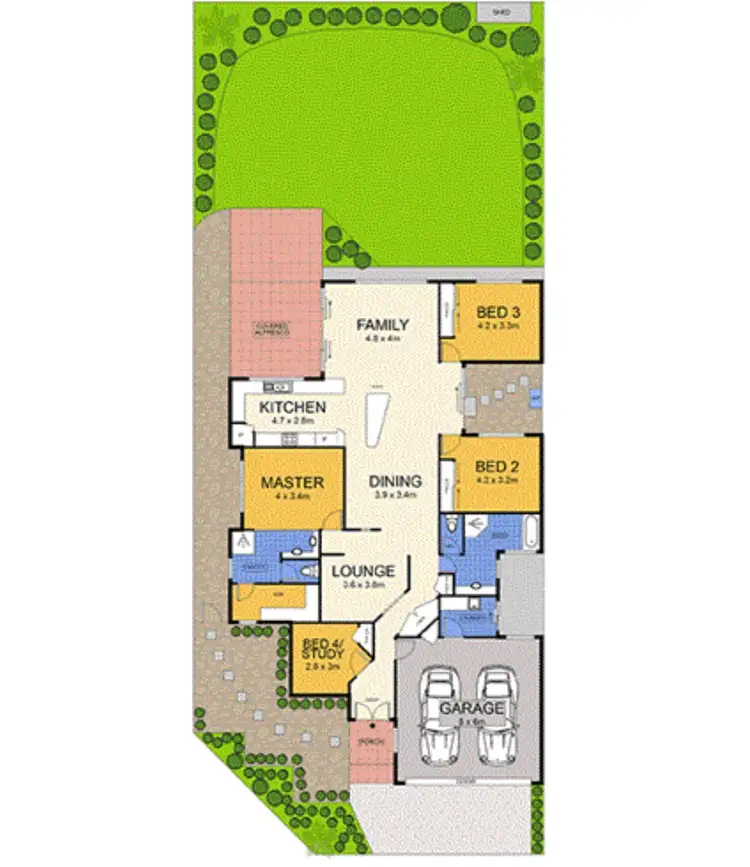 Floorplan of Homely house listing, 7 Sumatra Court, Parrearra QLD 4575
