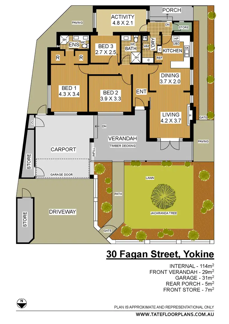 Floorplan of Homely house listing, 30 Fagan Street, Yokine WA 6060
