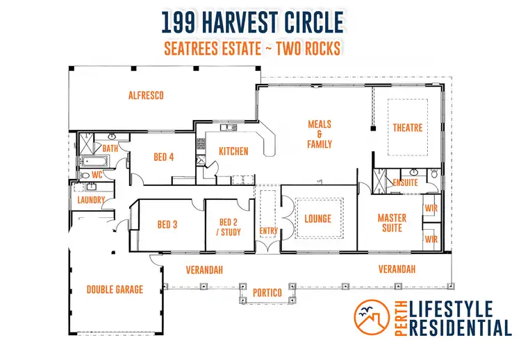 Floorplan of Homely house listing, 199 Harvest Circle, Two Rocks WA 6037