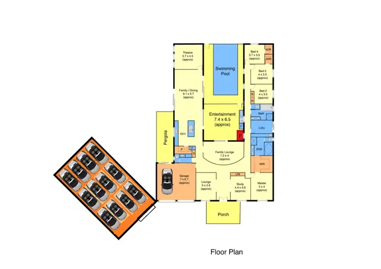 Floorplan of Homely house listing, 6 Sandlewood Place, Kurunjang VIC 3337