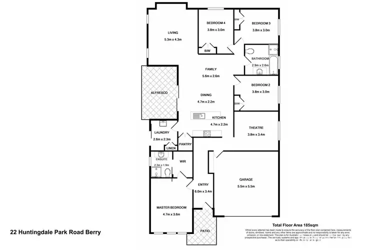Floorplan of Homely house listing, 22 Huntingdale Park Road, Berry NSW 2535