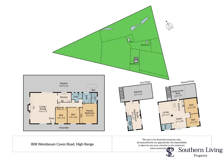 Floorplan of Homely rural property listing, 808 Wombeyan Caves Road, High Range NSW 2575