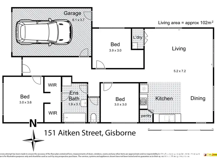 Floorplan of Homely house listing, 151 Aitken Street, Gisborne VIC 3437