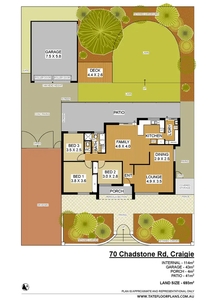 Floorplan of Homely house listing, 70 Chadstone Road, Craigie WA 6025