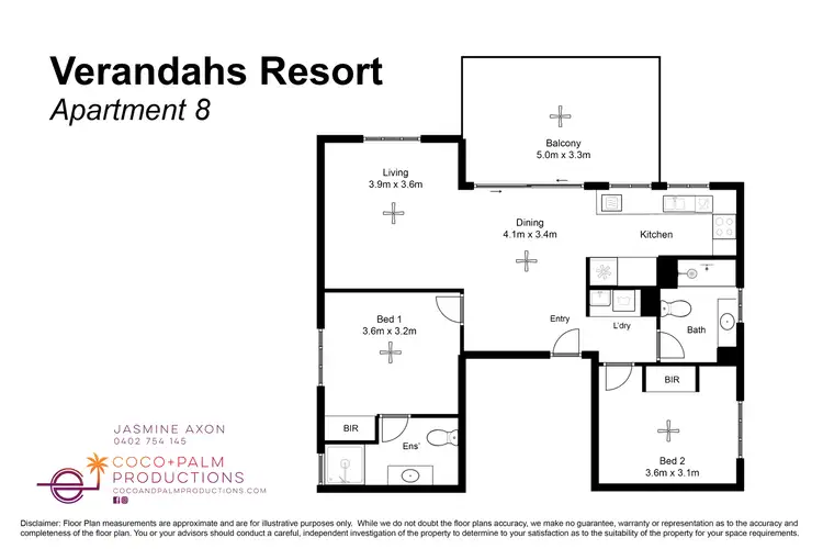 Floorplan of Homely unit listing, 8/7 Davidson Street (VERANDAHS), Port Douglas QLD 4877