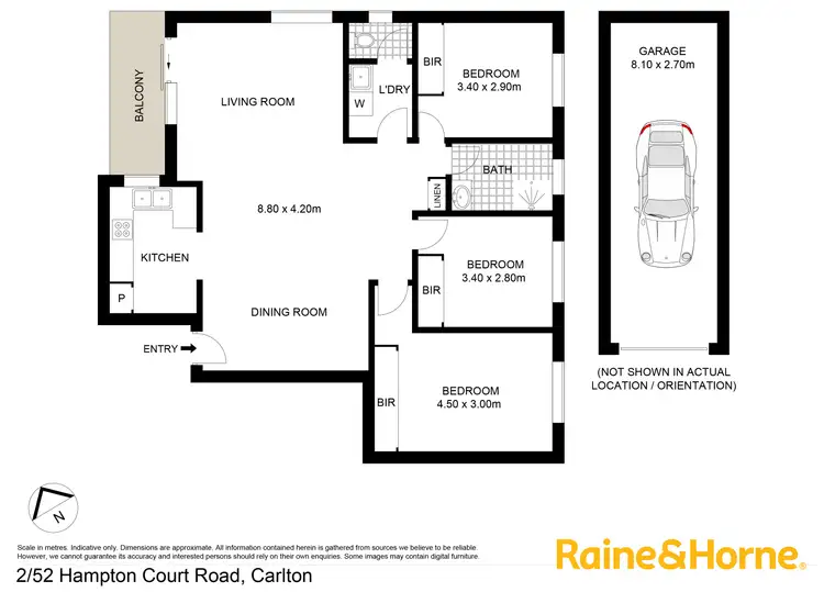 Floorplan of Homely apartment listing, 2/52 Hampton Court Road, Carlton NSW 2218