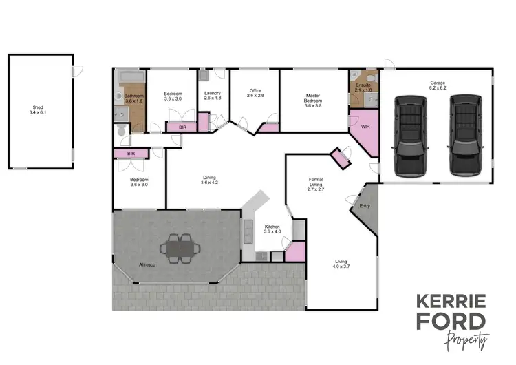 Floorplan of Homely house listing, 18 Tulloch Way, Traralgon VIC 3844