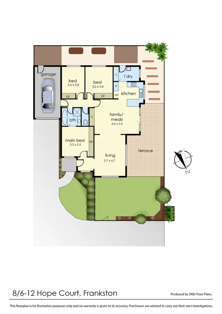 Floorplan of Homely house listing, 8/6-12 Hope Court, Frankston VIC 3199