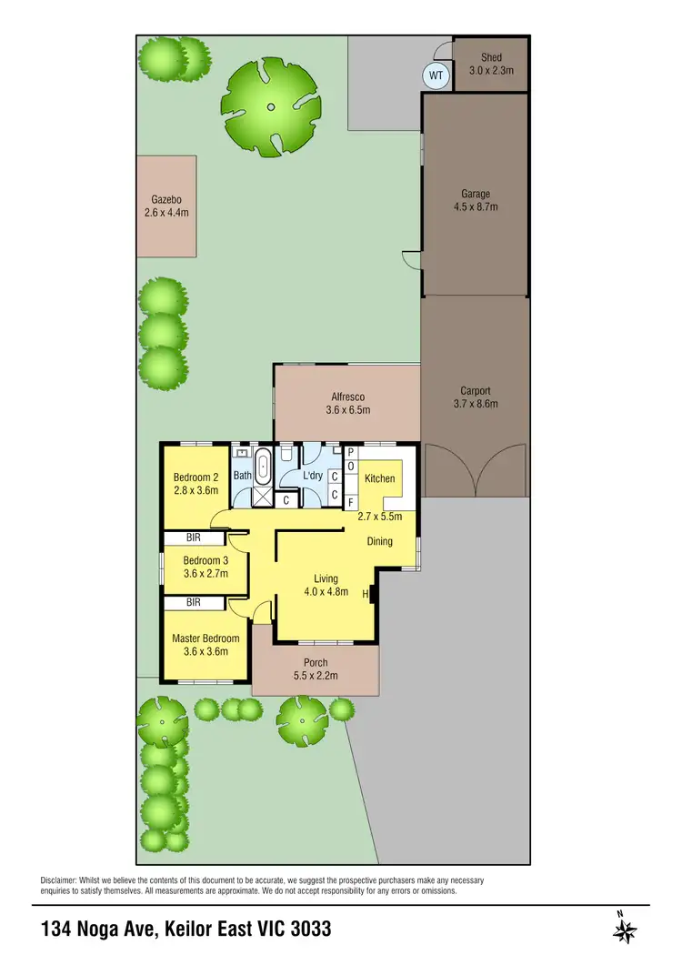 Floorplan of Homely house listing, 134 Noga Avenue, Keilor East VIC 3033