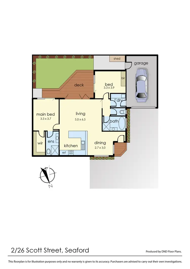 Floorplan of Homely unit listing, 2/26 Scott Street, Seaford VIC 3198