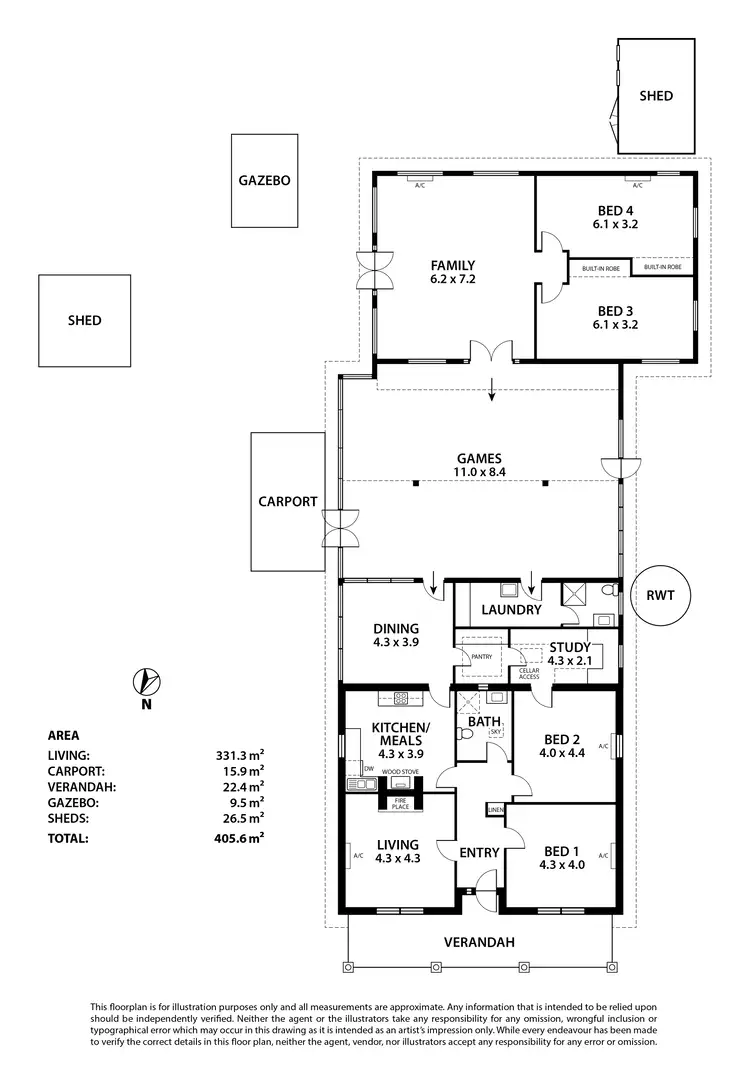 Floorplan of Homely house listing, 30 Sandergrove Road, Strathalbyn SA 5255