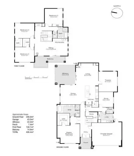 Floorplan of Homely house listing, 18 Hydaspe Vista, North Coogee WA 6163