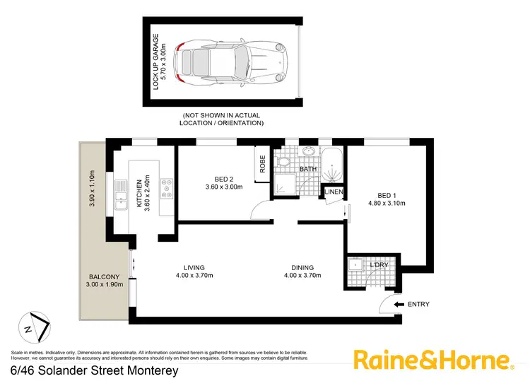 Floorplan of Homely apartment listing, 6/46 Solander Street, Monterey NSW 2217