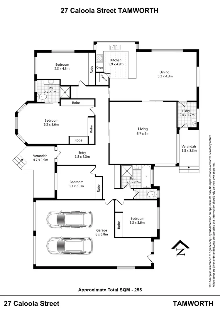 Floorplan of Homely house listing, 27 Caloola Street, Tamworth NSW 2340