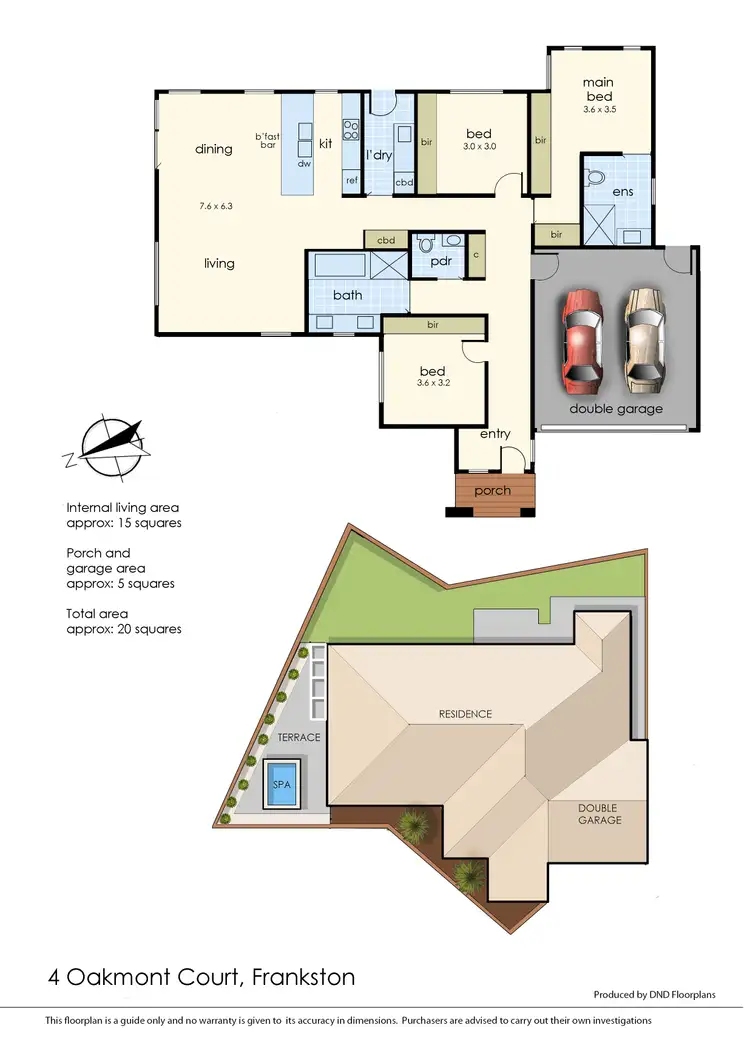 Floorplan of Homely house listing, 4 Oakmont Court, Frankston VIC 3199
