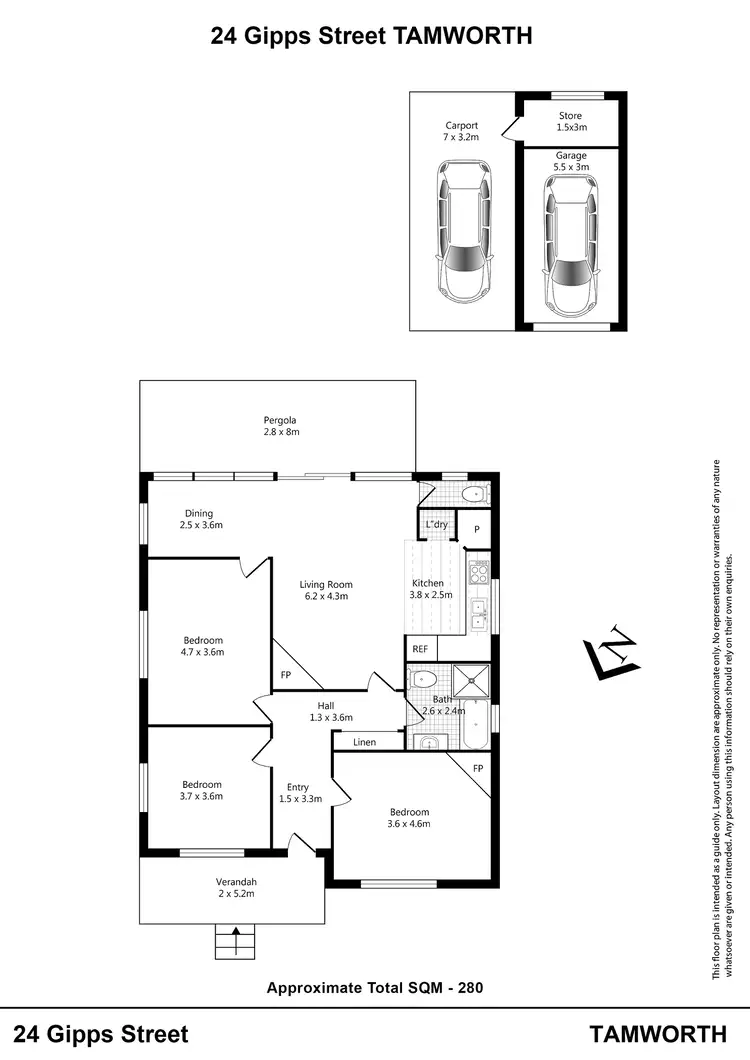 Floorplan of Homely house listing, 24 Gipps Street, Tamworth NSW 2340