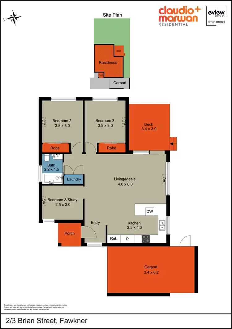 Floorplan of Homely unit listing, 2/3 Brian Street, Fawkner VIC 3060