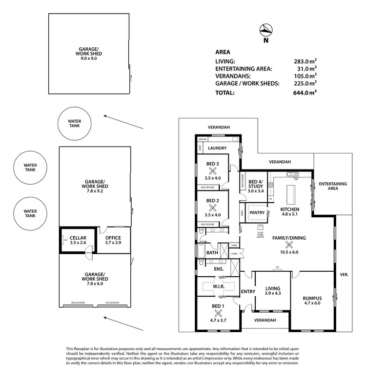 Floorplan of Homely house listing, 416 Dog Lake Road, Langhorne Creek SA 5255