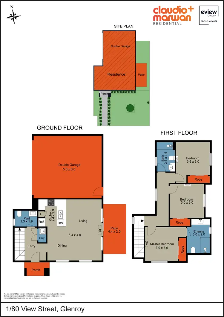 Floorplan of Homely townhouse listing, 1/80 View Street, Glenroy VIC 3046
