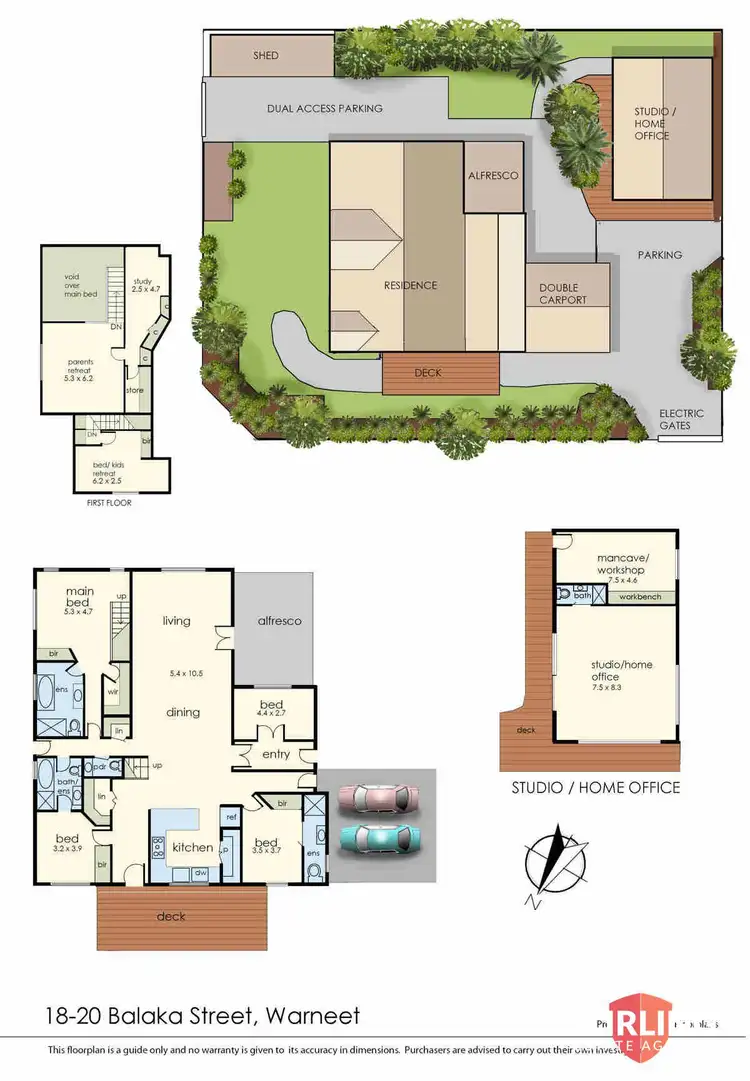 Floorplan of Homely house listing, 18 Balaka Street, Warneet VIC 3980