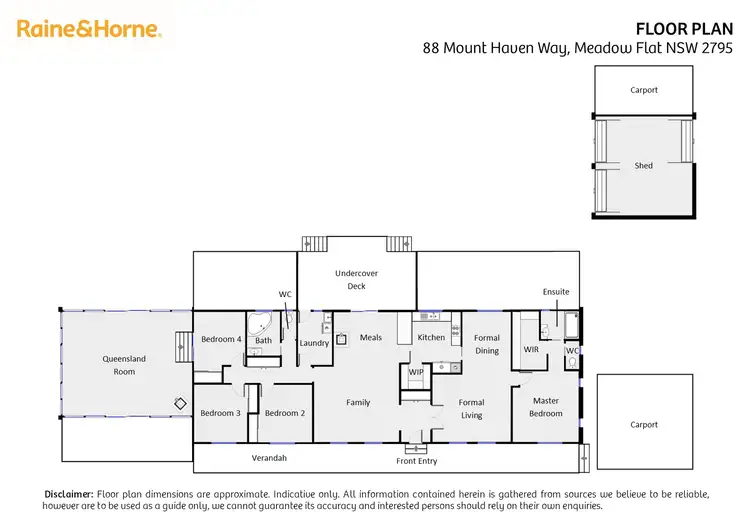 Floorplan of Homely house listing, 88 Mount Haven Way, Meadow Flat NSW 2795