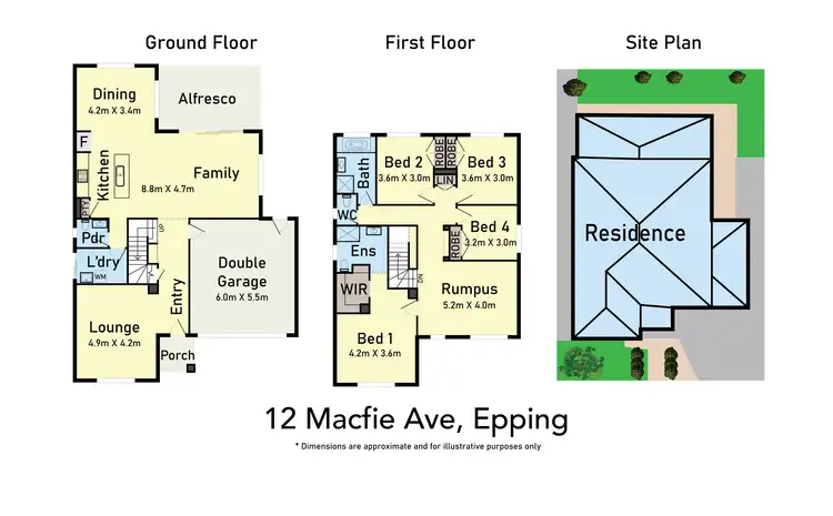 Floorplan of Homely house listing, 12 Macfie Avenue, Epping VIC 3076