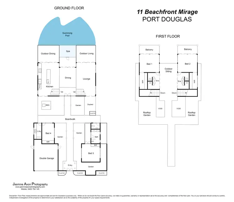 Floorplan of Homely house listing, 11 Beachfront Mirage Drive, Port Douglas QLD 4877