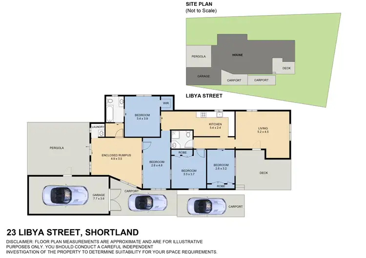 Floorplan of Homely house listing, 23 Libya Street, Shortland NSW 2307