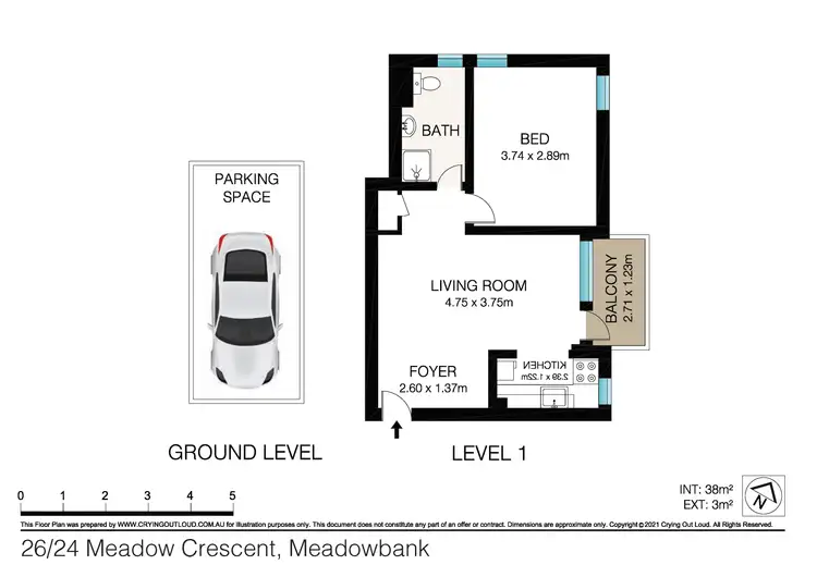 Floorplan of Homely unit listing, 26/24-26 Meadow Crescent, Meadowbank NSW 2114