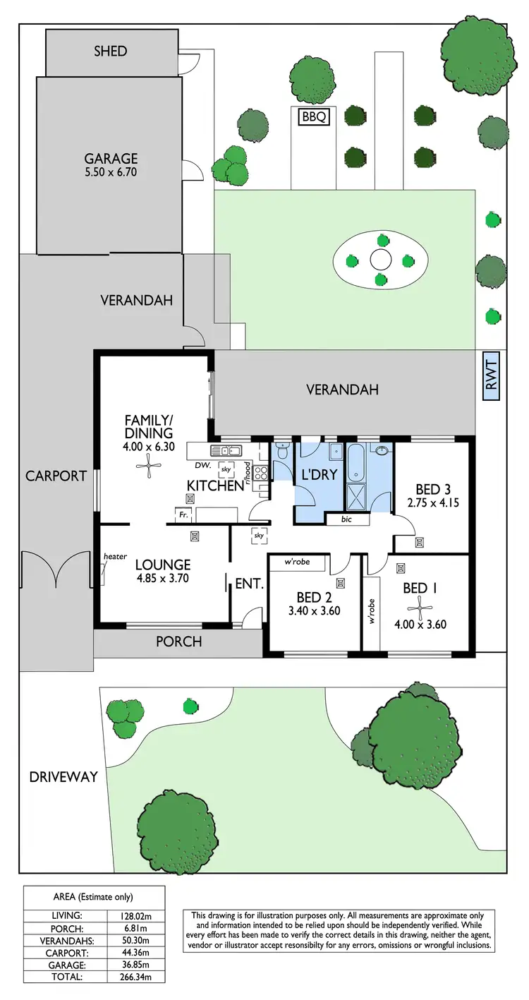 Floorplan of Homely house listing, 45 Trenton Terrace, Pooraka SA 5095