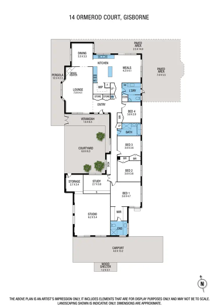 Floorplan of Homely house listing, Lot 1/14 Ormerod Court, Gisborne VIC 3437