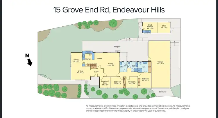 Floorplan of Homely house listing, 15 Grove End Road, Endeavour Hills VIC 3802