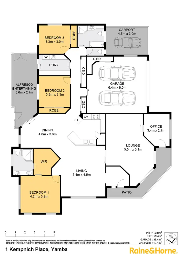 Floorplan of Homely house listing, 1 Kempnich Place, Yamba NSW 2464