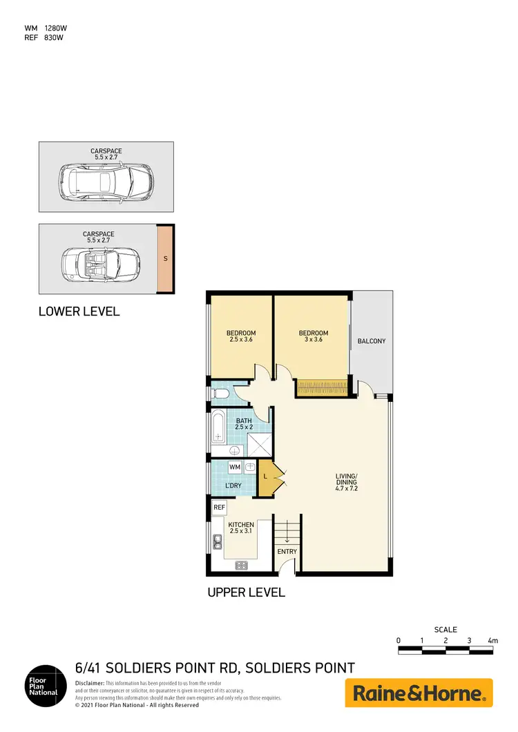 Floorplan of Homely unit listing, 6/41 Soldiers Point Road, Soldiers Point NSW 2317