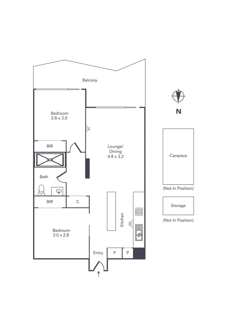 Floorplan of Homely house listing, 414/4 Acacia Place, Abbotsford VIC 3067