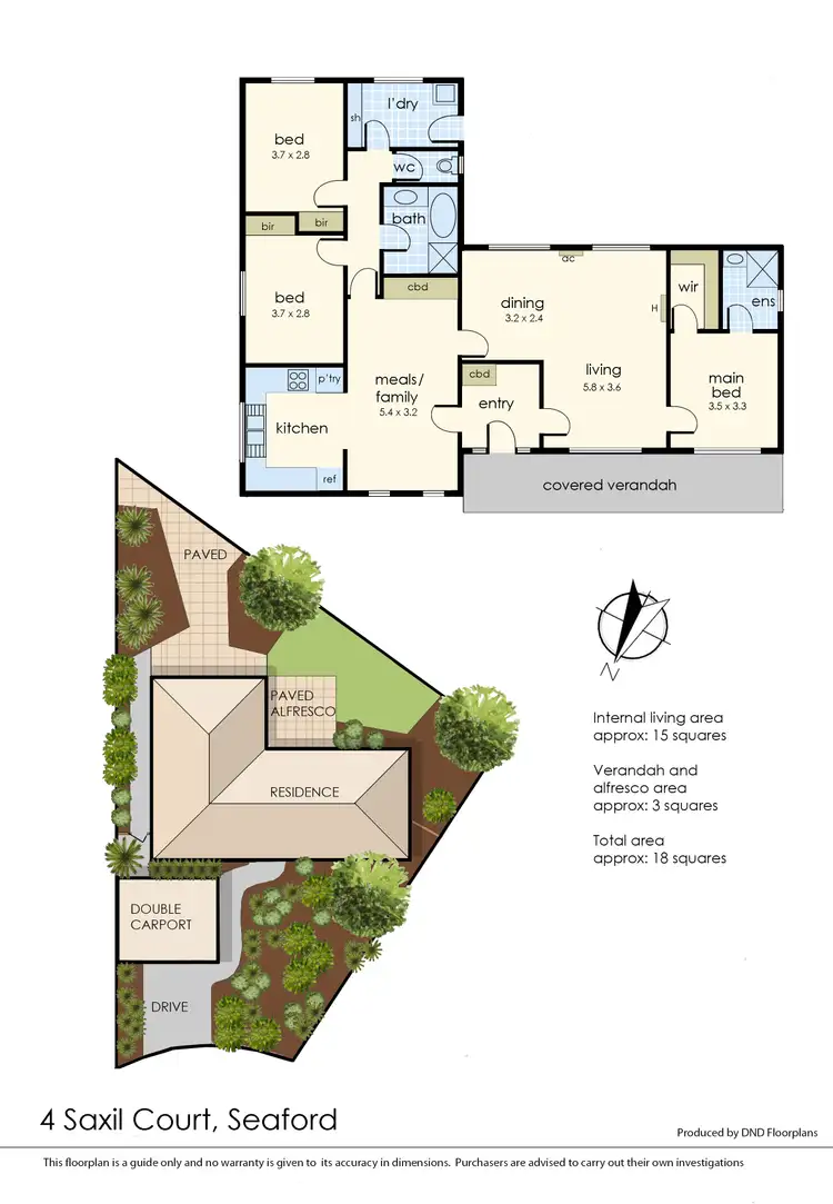Floorplan of Homely house listing, 4 Saxil Court, Seaford VIC 3198