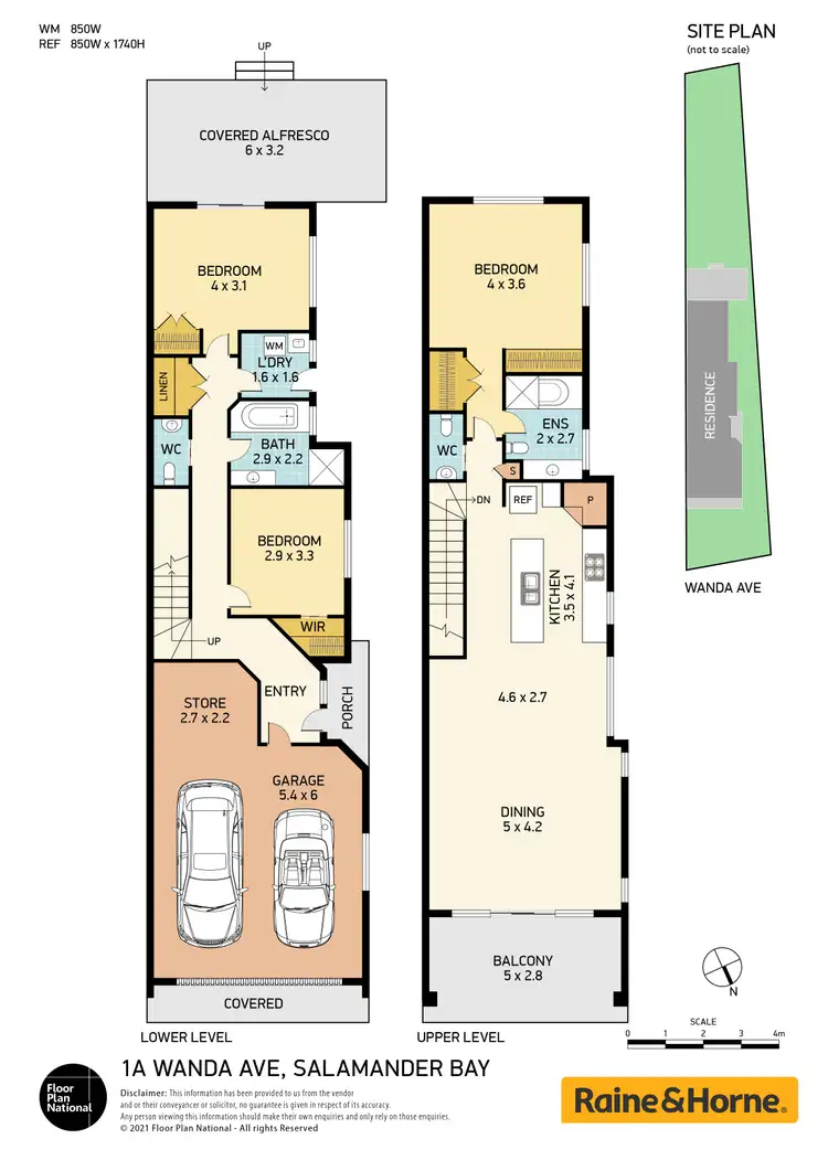 Floorplan of Homely semi-detached listing, 1a Wanda Avenue, Salamander Bay NSW 2317