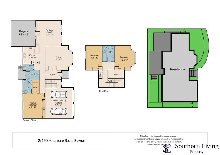 Floorplan of Homely townhouse listing, 2/130 Mittagong Road, Bowral NSW 2576