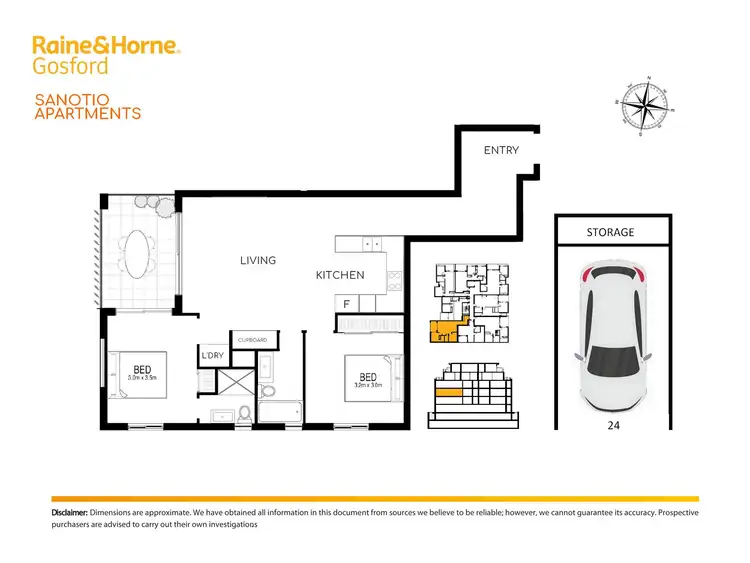 Floorplan of Homely unit listing, 24/75-77 Faunce Street West, Gosford NSW 2250