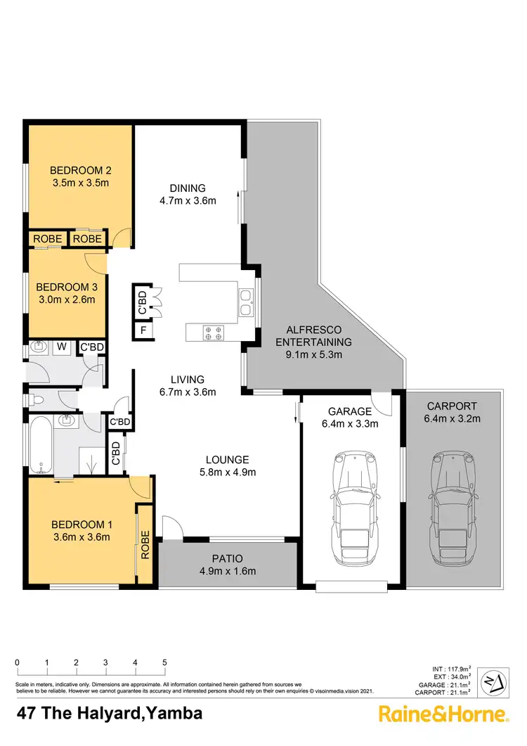 Floorplan of Homely house listing, 47 The Halyard, Yamba NSW 2464