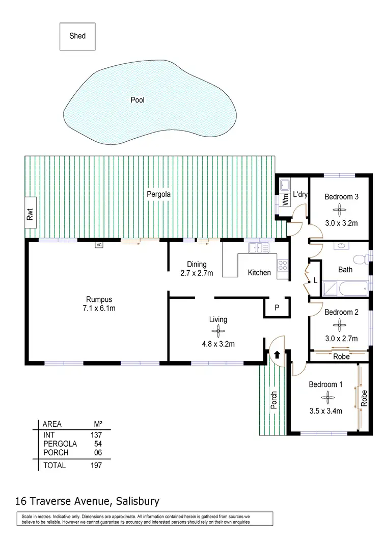 Floorplan of Homely house listing, 16 Traverse Avenue, Salisbury North SA 5108