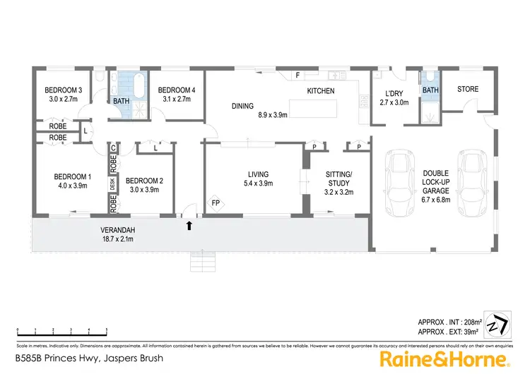 Floorplan of Homely rural property listing, B585B Princes Highway, Jaspers Brush NSW 2535